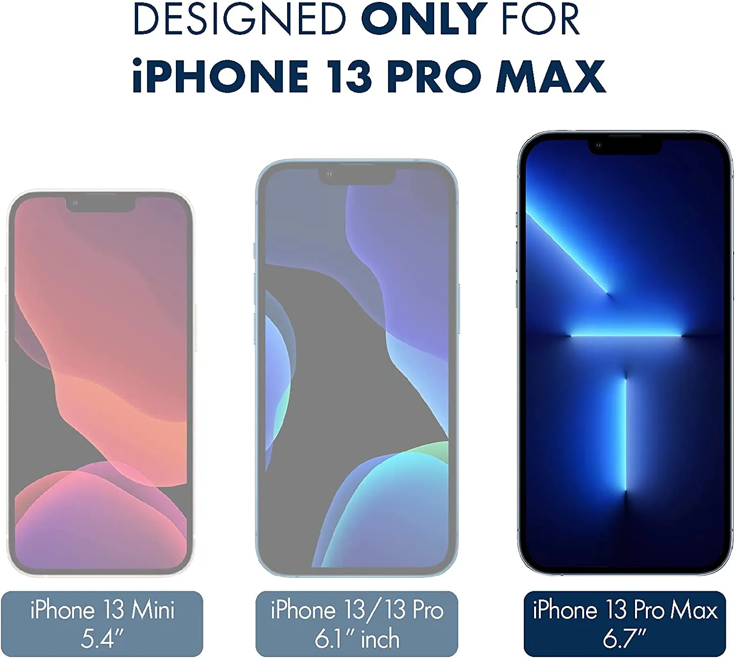 [2 Pack] ArmorSuit MilitaryShield Screen Protector Designed for Apple iPhone 13 Pro Max (2021) Max Coverage Anti-Bubble HD Clear Film