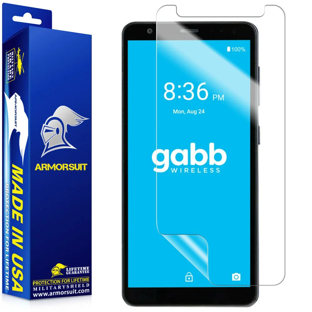 [2 Pack] ArmorSuit MilitaryShield Screen Protector Designed for ZTE Gabb Z2 (2020) Max Coverage Anti-Bubble HD Clear Film