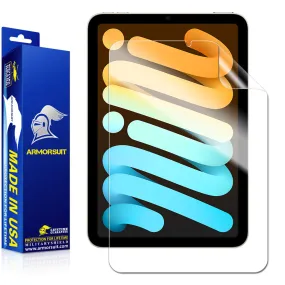 [2 Pack] ArmorSuit MilitaryShield Screen Protector for Apple iPad Mini 7 (2024)/  iPad Mini 6 (2021) - Max Coverage Anti-Bubble HD Clear Film