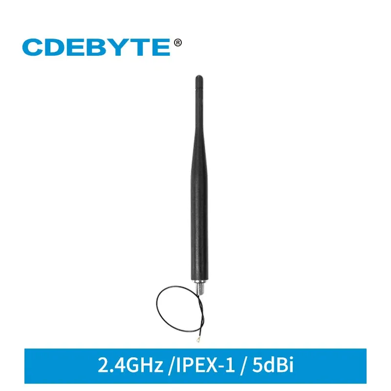 2.4G Antenna 3dBi Rubber Rod IPEX-1 High Gain for Equipment Cabinet Logistic Fleet Property Security Taxi Fleet TX2400-JZLW-15