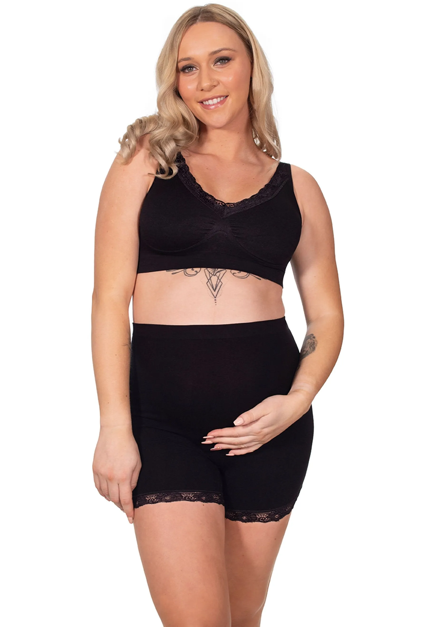 3 Pack Lightweight Wire Free Pregnancy Bra   Band Extender Set