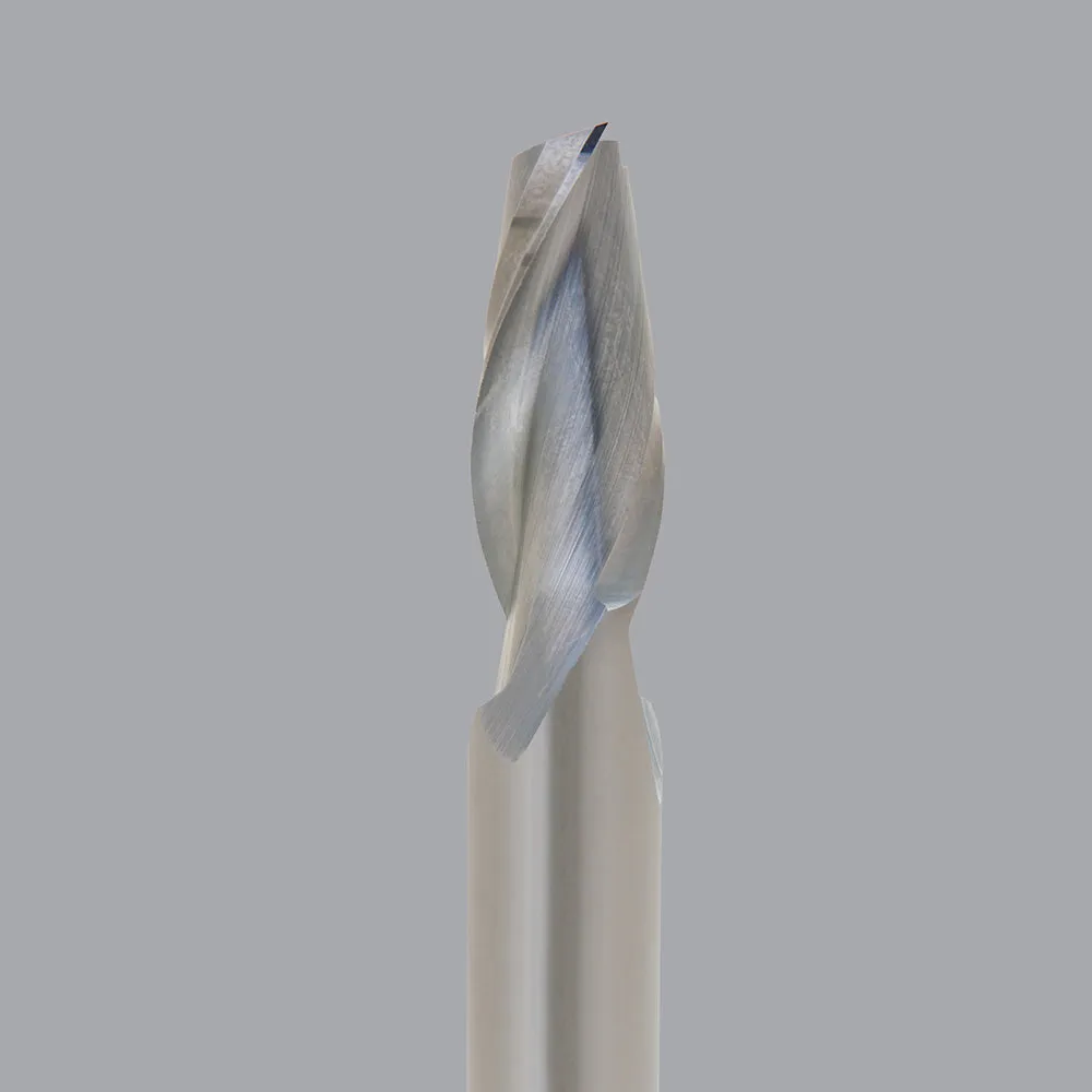 52-362, 0.5" Dia, 1.25" LOC, 0.5" Shank Dia, 3.5" OAL, Two Flute Router Bit
