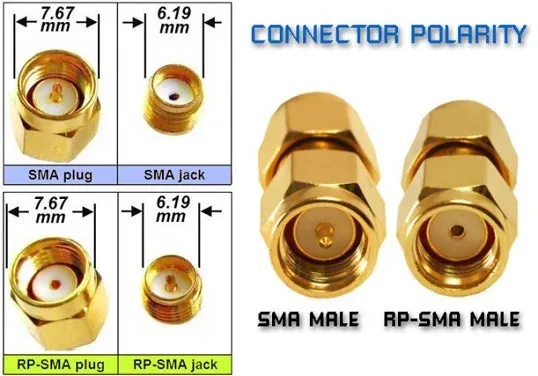 5.8G 3dBi FPV TX RX Antenna Pair (SMA-Male Plug)