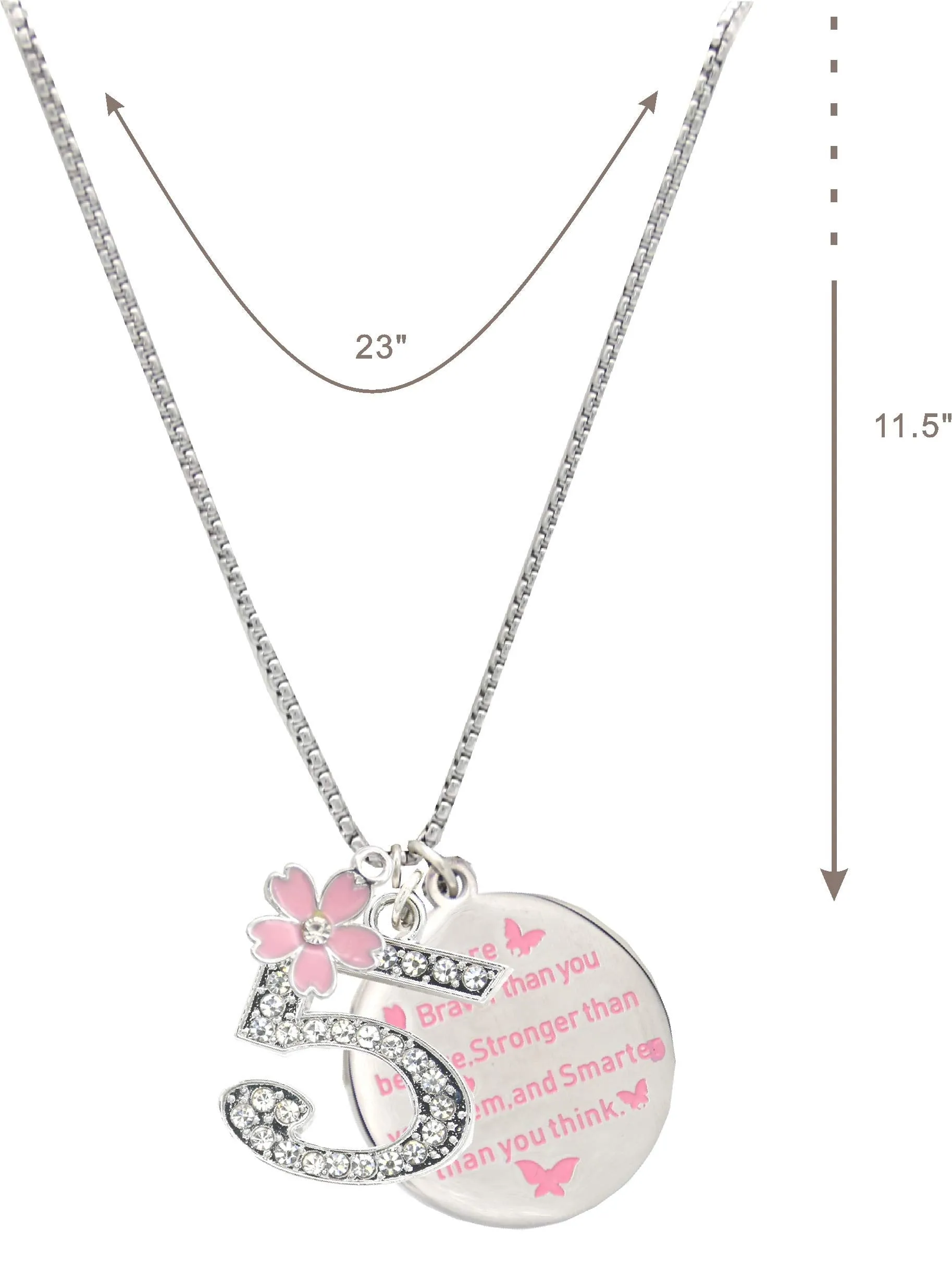 5th Birthday,5th Birthday Gifts for Girls,5th Birthday Charm Bracelet, 5th Birthday