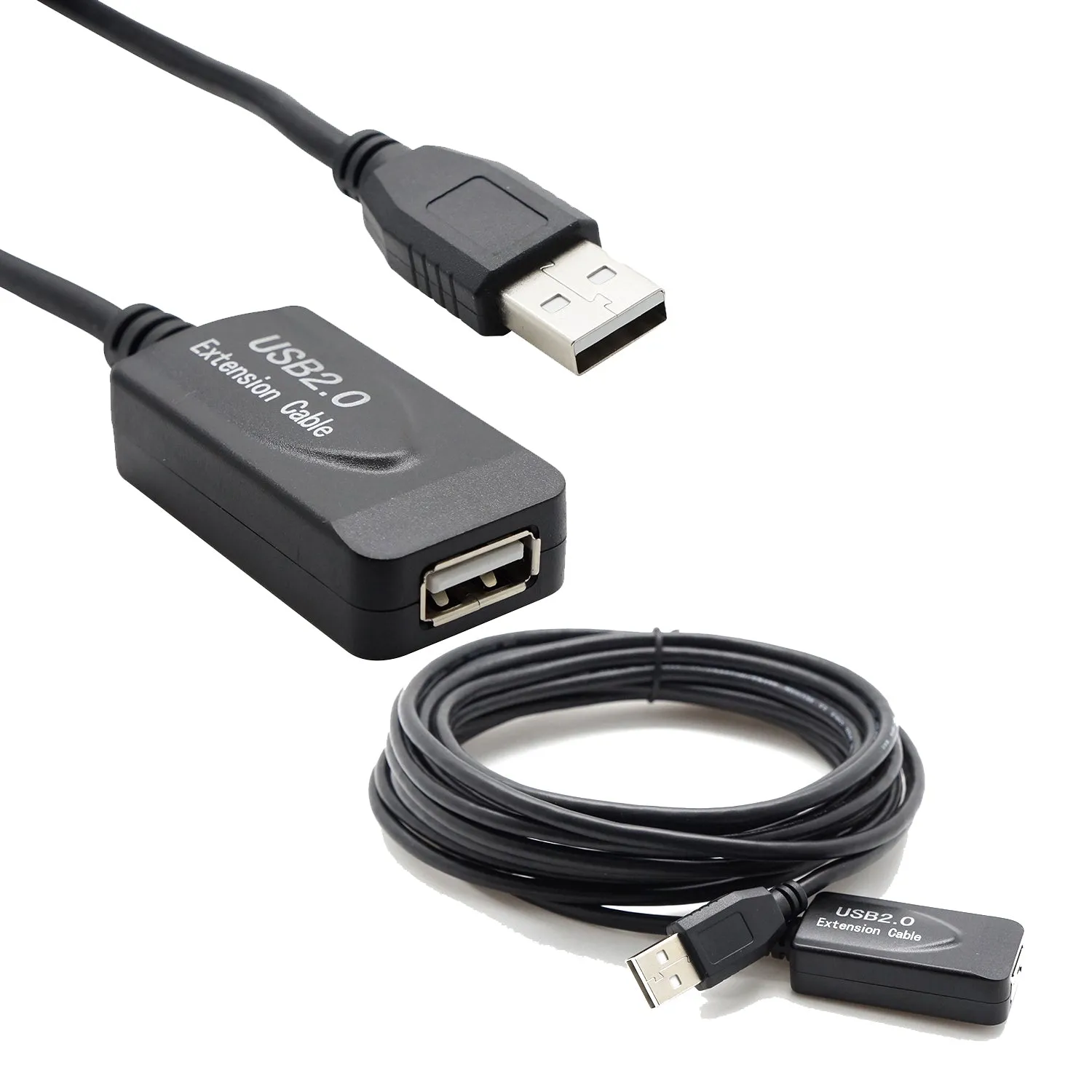 65Ft USB2.0 A-Male to A-Female Active Repeater Cable