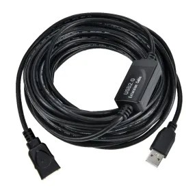 80Ft USB2.0 A-Male to A-Female Active Repeater Cable