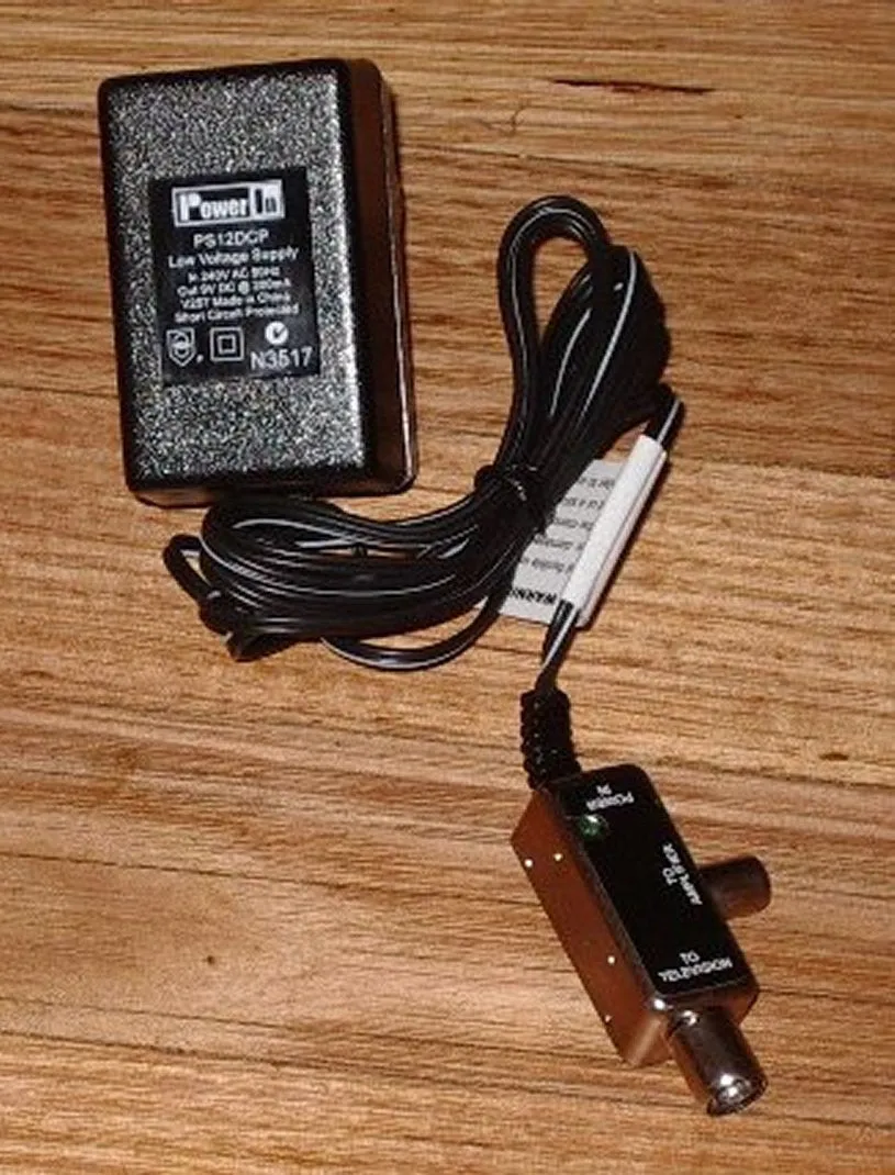 AI UHF/VHF 36dB TV Masthead Amplifier & Power Supply - AIMA236E & PS12DCP
