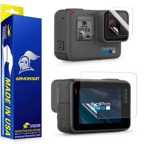 ArmorSuit [6 Pack] Anti-Glare Screen Protector For GoPro Hero 6 [4 Front   2 Back] (Max Coverage) Anti-Bubble Matte Film