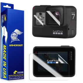Armorsuit [6 Pack] Screen Protector For GoPro Hero 7 [4 Front   2 Back] (Max Coverage) Anti-Bubble HD Clear Film