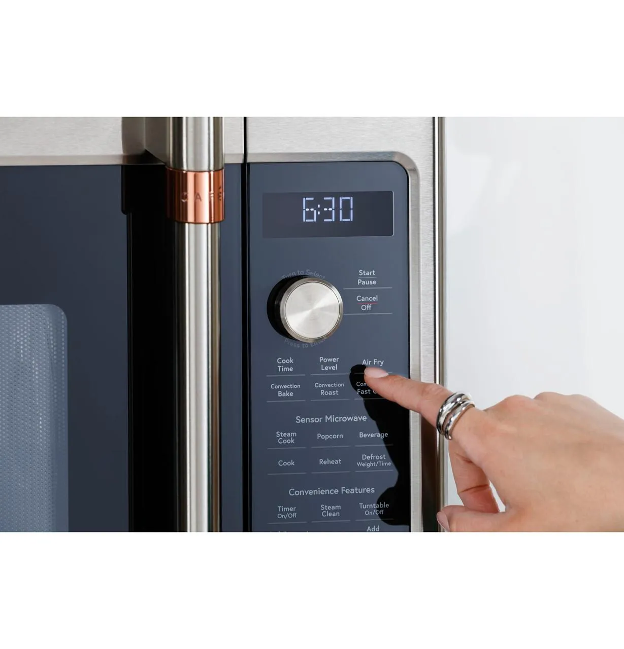 Cafe CVM517P2RS1 Caf(eback)™ 1.7 Cu. Ft. Convection Over-the-Range Microwave Oven