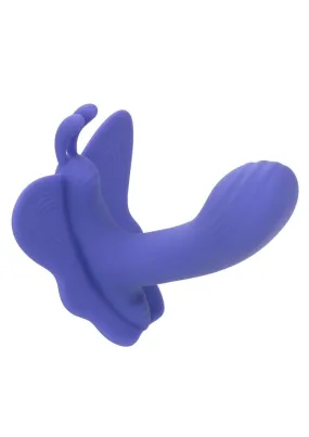 Calexotics Connect Venus Butterfly Rechargeable Silicone App Compatible Stimulator with Remote