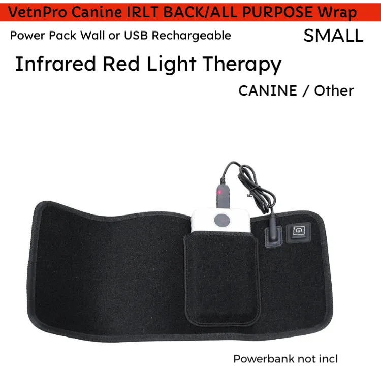 Canine / other Infrared Light Therapy BACK/MULTIPURPOSE Wrap Small