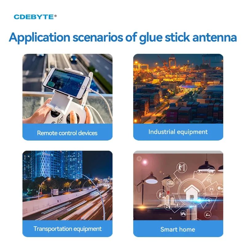 CDEBYTE 470MHz Spread Spectrum Rubber Antenna 3dBi 90mm CDEBYTE TX470-JZR-9 SMA Female Bendable Rubber Antenna For Modules