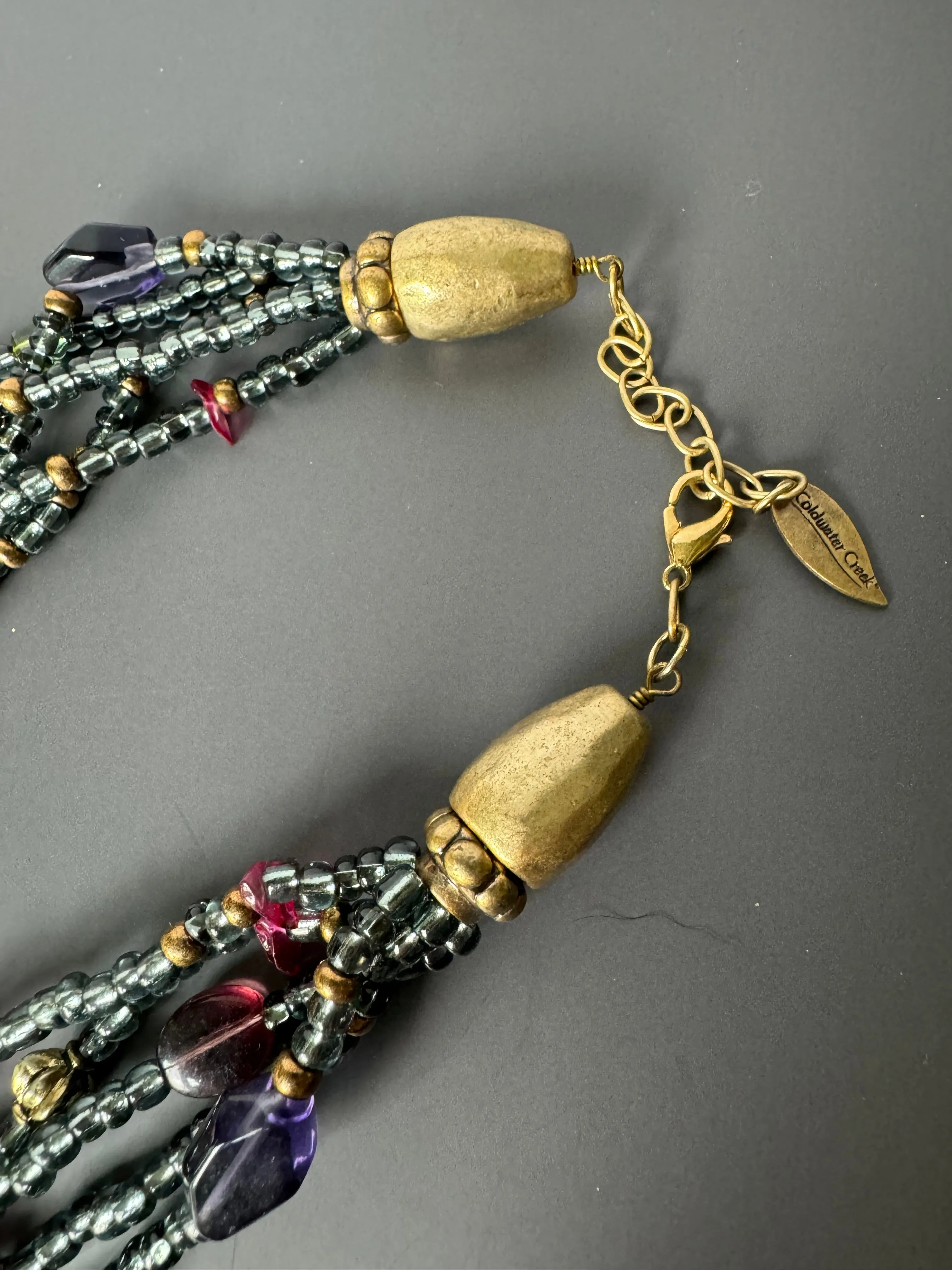 Coldwater Creek Jeweltone Multi-Strand Beaded Necklace