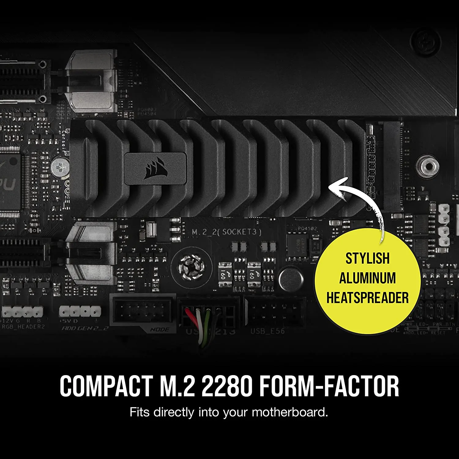 CORSAIR MP600 Pro XT 1TB Gen4 PCIe x4 NVMe M.2 SSD – High-Density TLC NAND Aluminum Heatspreader
