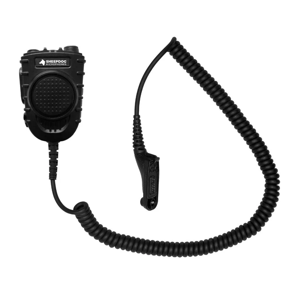Dual PTT Speaker Microphone, 3.5mm Port, Harris XL200P