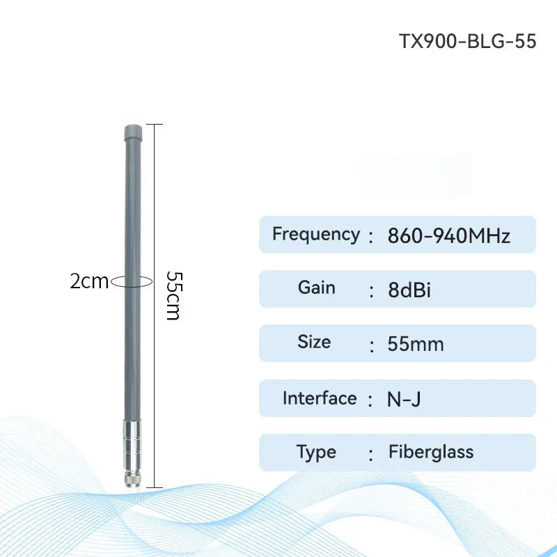 Ebyte TX900-BLG-100 900MHz Fiberglass Antenna Series High Gain up to 8dBi Omnidirectional Antenna N-J Waterproof LoRa LoRaWan Antenna