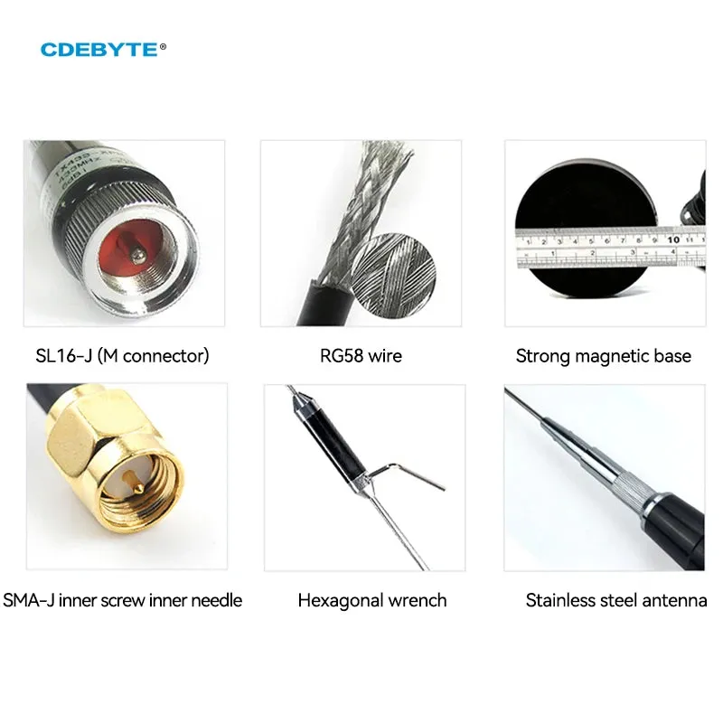Ebyte TXWF-BLG-18 is a 2.4/5.8ghz dual-band fiberglass antenna FRP antenna for long distance