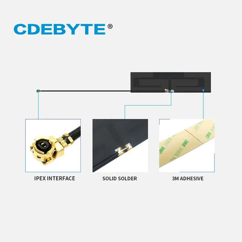 Ebyte TXWF-FPC-3710 2.4GHz 5.8GHz FPC Built-in Antenna 2dBi 50Ω 2W IPEX Interface