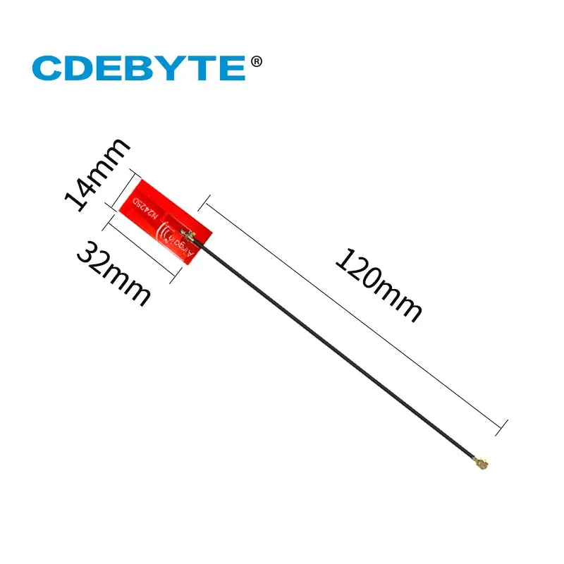 Ebyte TXWF-PCB-3214 2.4GHz 5.8GHz WIFI Antenna Red Built-in Small Volume FPC Linear Polarization Omnidirectional Radiation 2W
