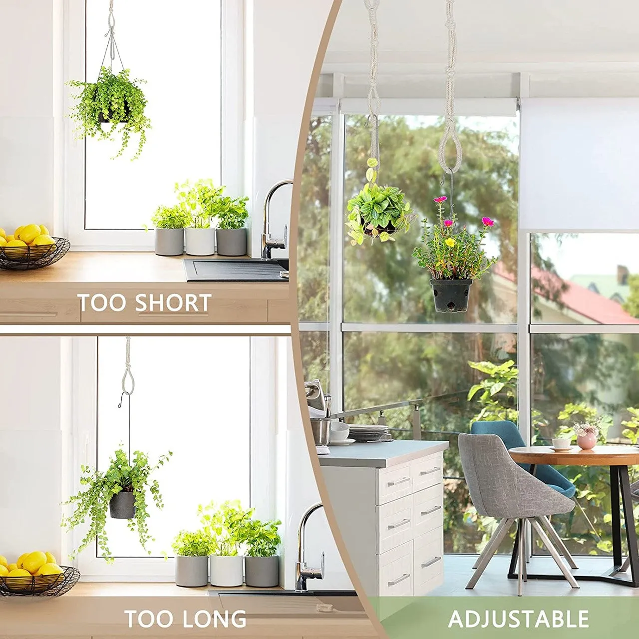 Ecofynd Macrame Plant Hanger Extender Rope