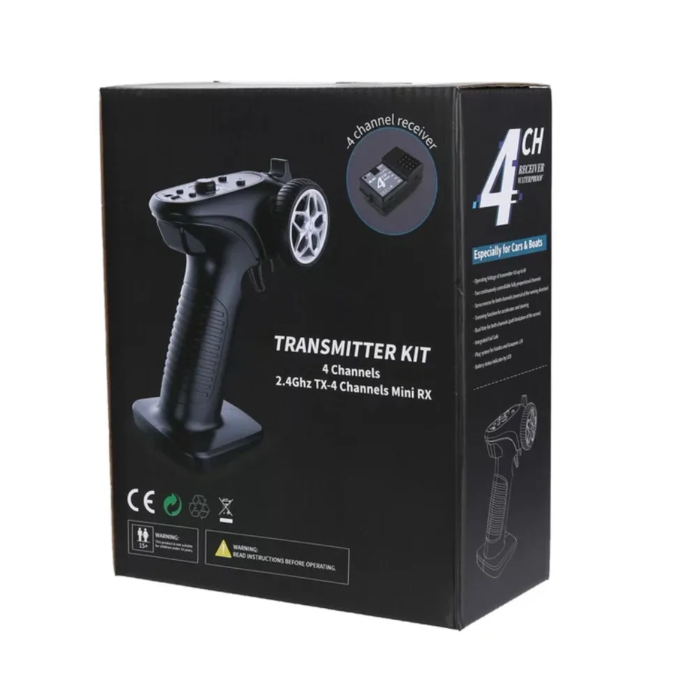 GA-4H-TX TX4 2.4GHz 4CH Radio System Transmitter Controller Remote Control / Receiver For RC Car Boat PK TG3 FS-GT3B
