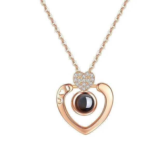 Hidden Message Lovers Necklace