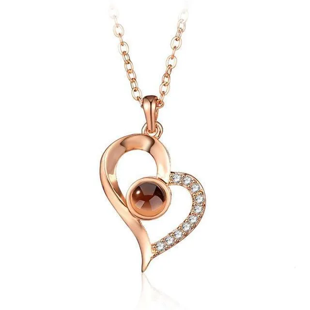 Hidden Message Lovers Necklace