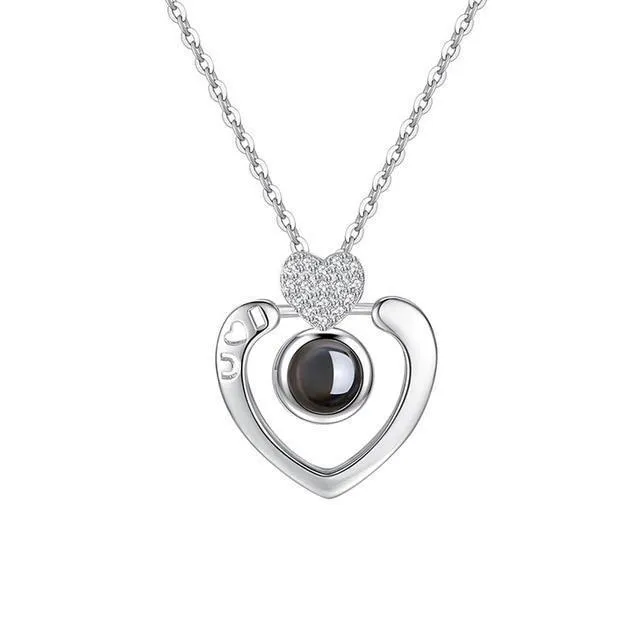 Hidden Message Lovers Necklace