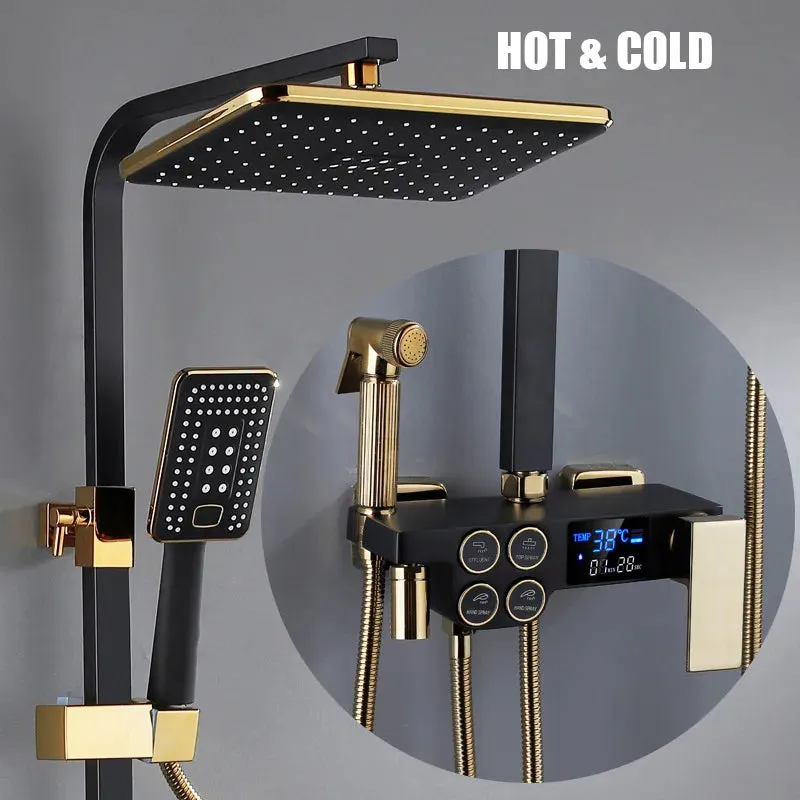 Hydro Lux LED Digital Rainfall Shower Set