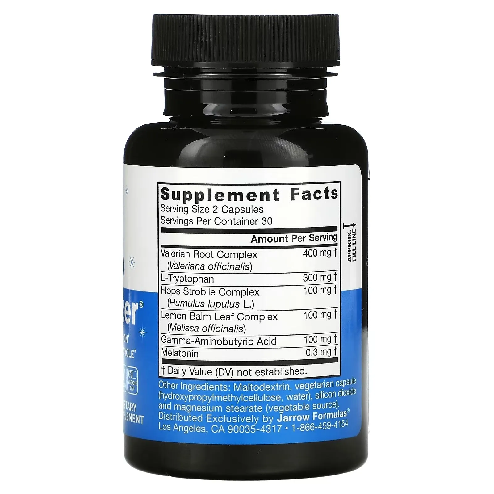 Jarrow Formulas Sleep Optimizer Sleep Supplement, 60 Veggie Capsules