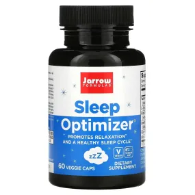 Jarrow Formulas Sleep Optimizer Sleep Supplement, 60 Veggie Capsules