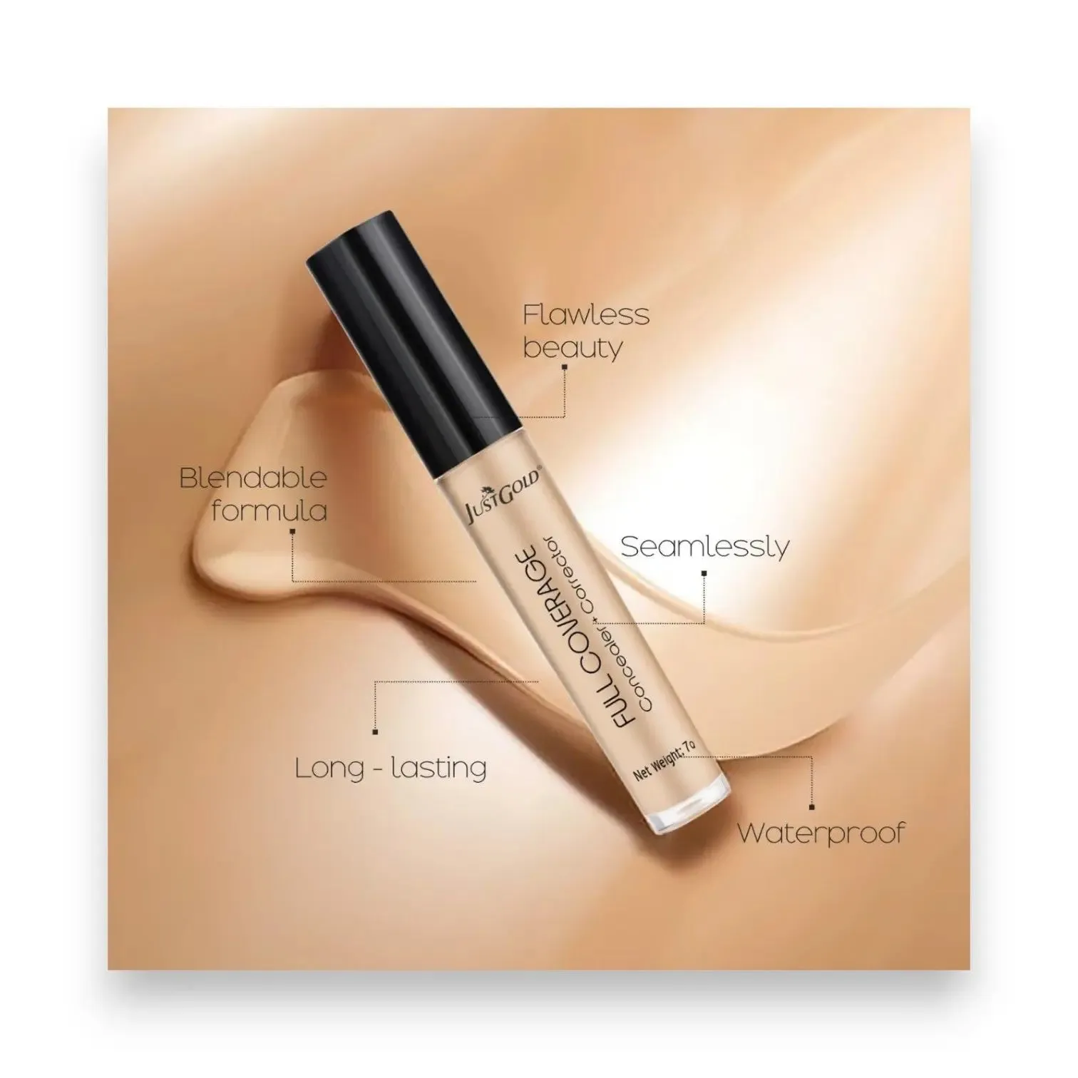 Just Gold Full Coverage Concealer Corrector 7q