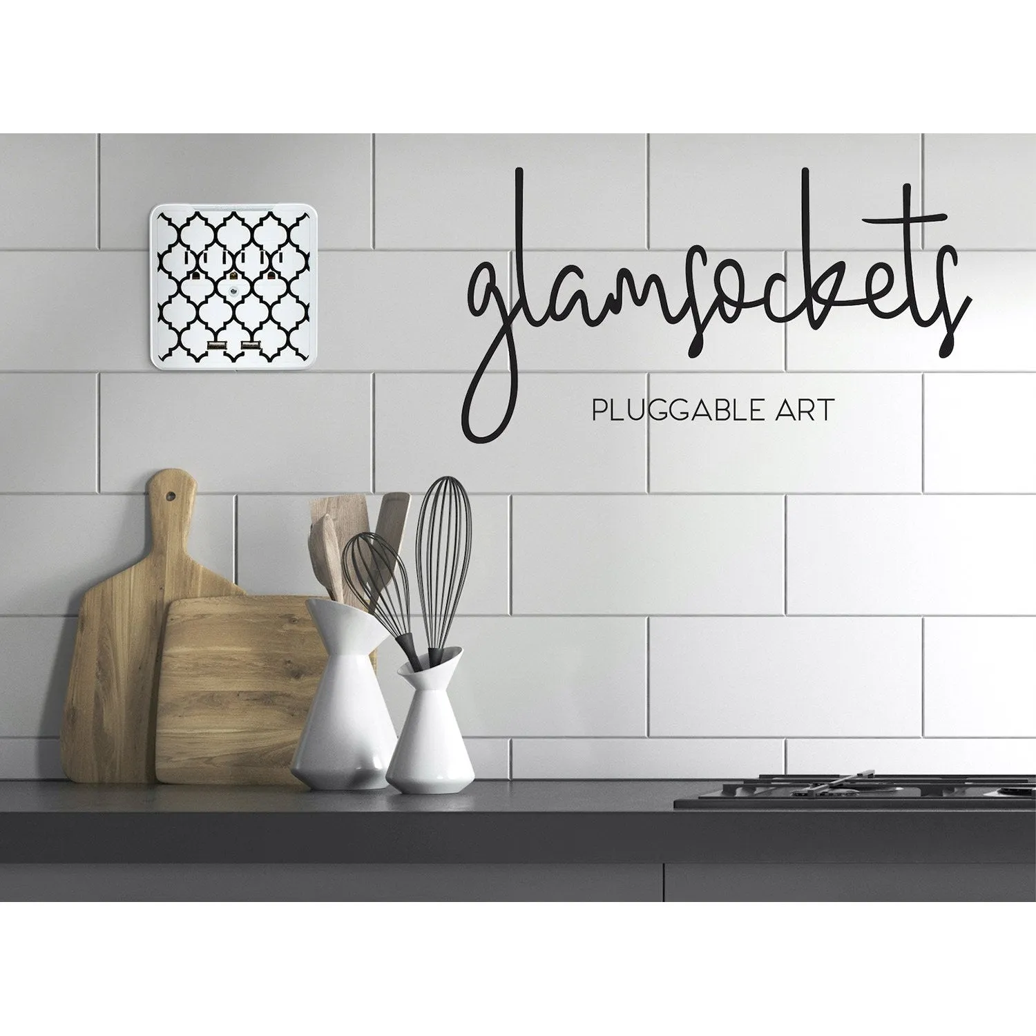 Kelvin Glamsockets - Decorative Wall Mount Surge Protector
