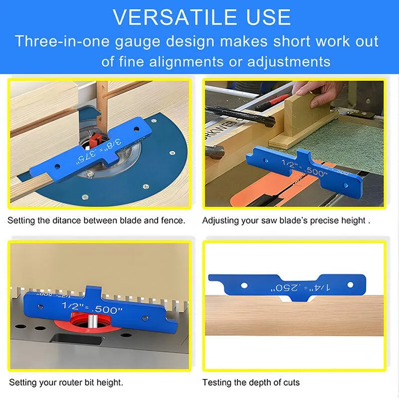 Levoite™ Precision Router Table Set Up Bars