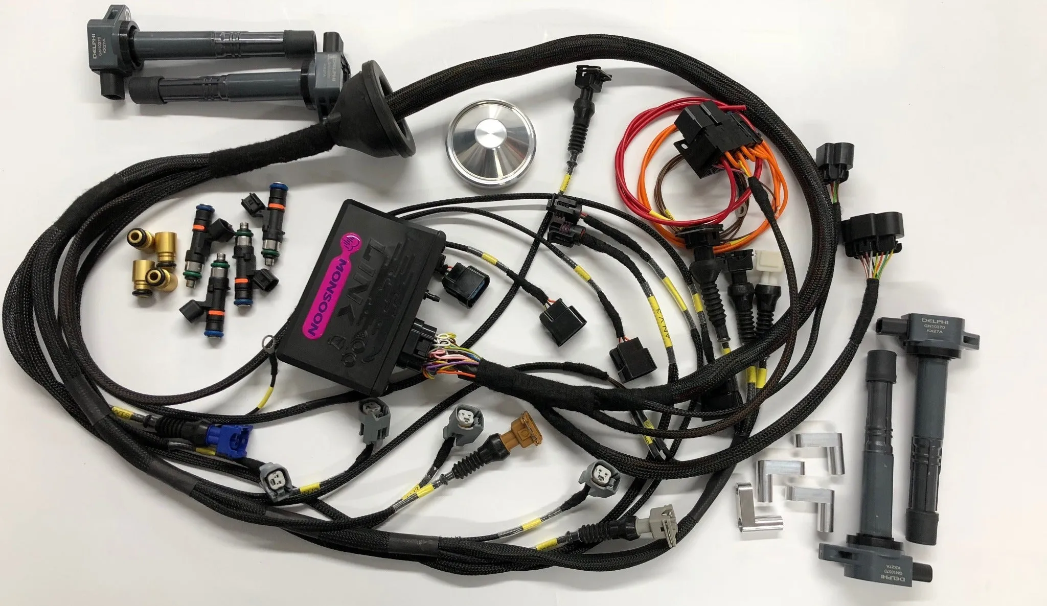 Link G4X Storm X ECU Ford RS Cosworth YB engine Kit with Wiring Engine Loom & Bosch 550cc / 1000cc Injectors & K20 Coils