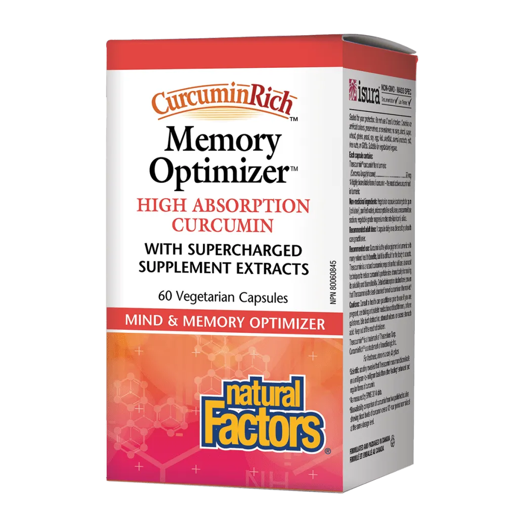 Memory Optimizer High Absorption Curcumin, CurcuminRich™ Vegetarian Capsules