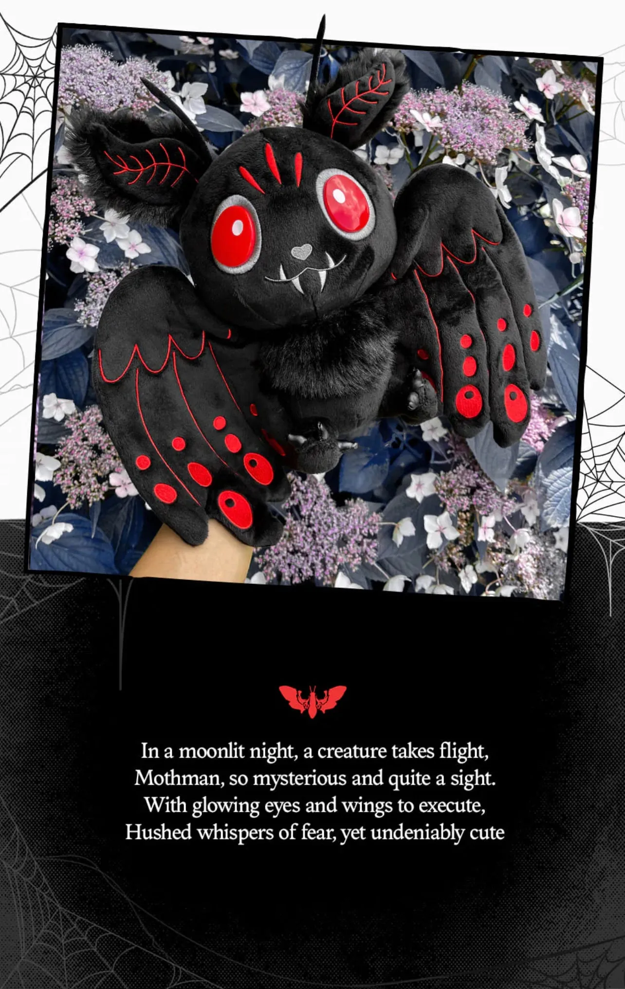Mothman Plush Kreeptures by Killstar