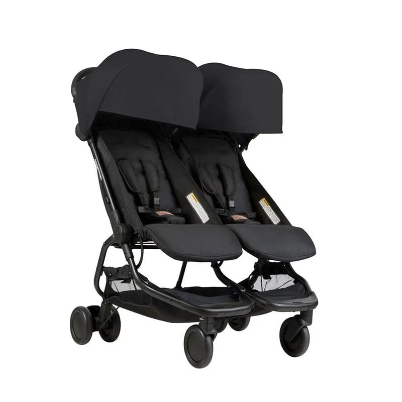 Mountain Buggy Nano Duo Double Stroller Black