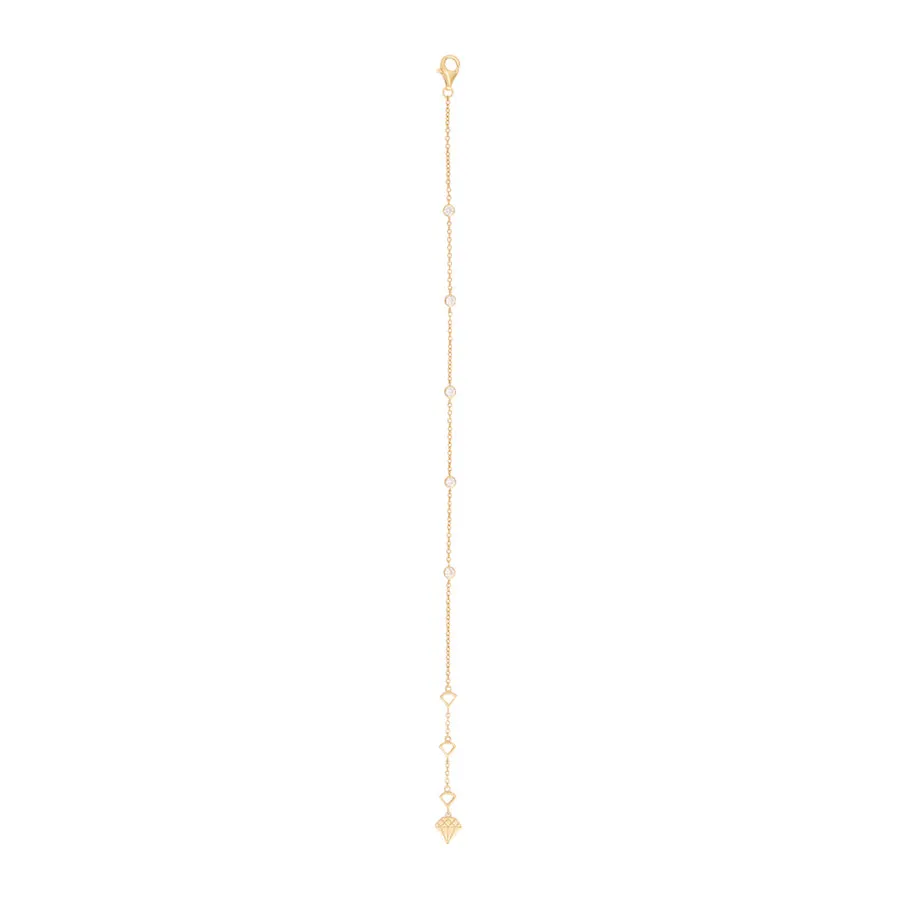 Multi Brilliant Bezel 14K Gold Vermeil Bracelet
