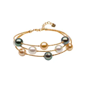 Multi Color 3 Strand Bracelet