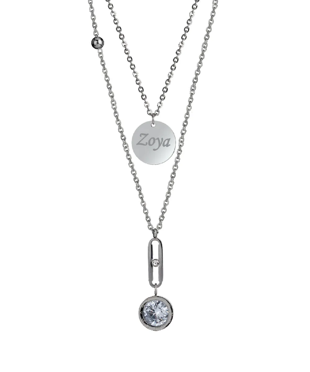 Name Engraved Ladies Pendant