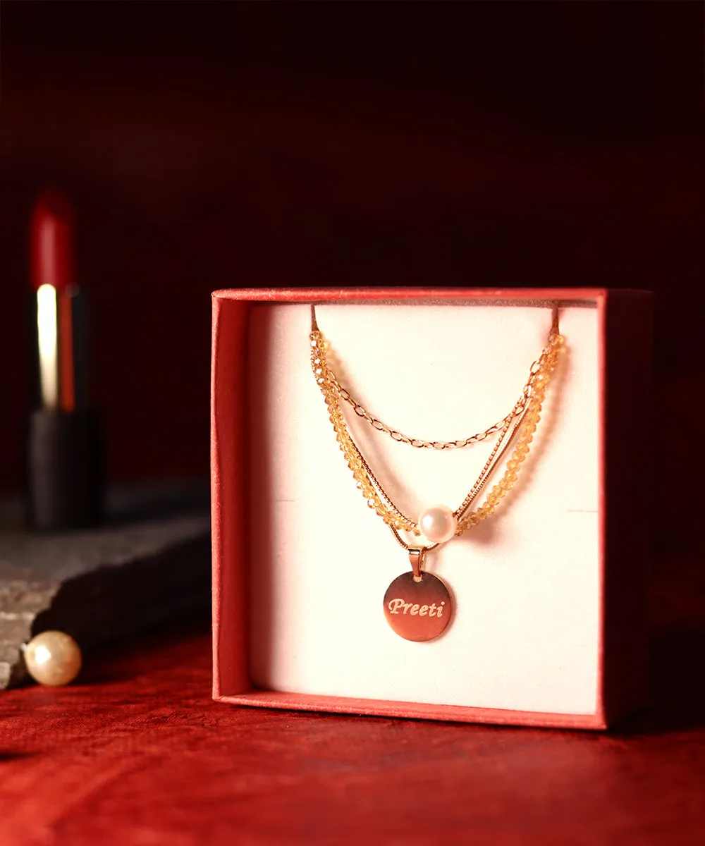 Name Engraved Ladies Pendant