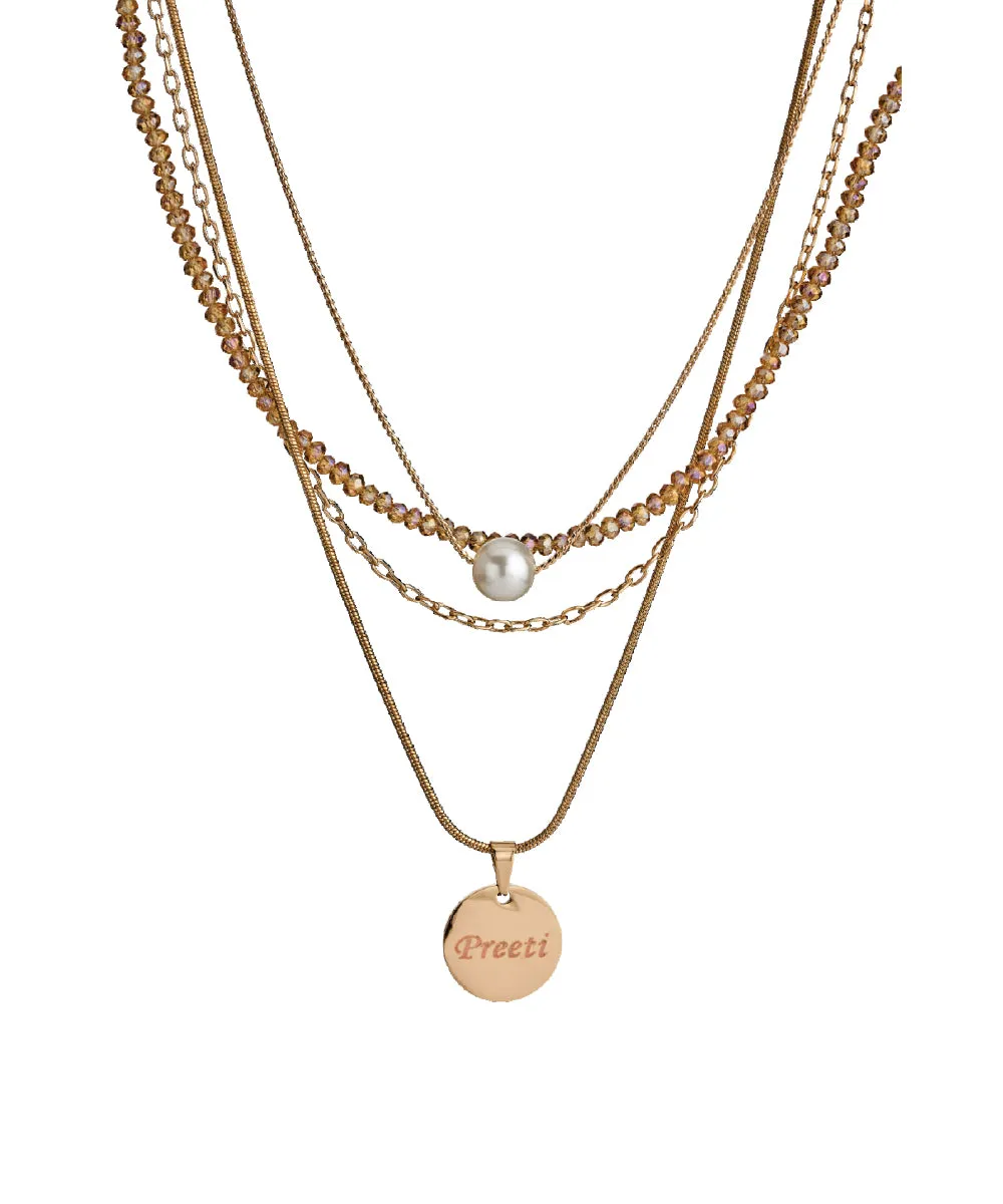 Name Engraved Ladies Pendant