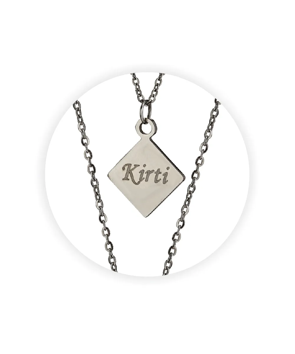Name Engraved Ladies Pendant