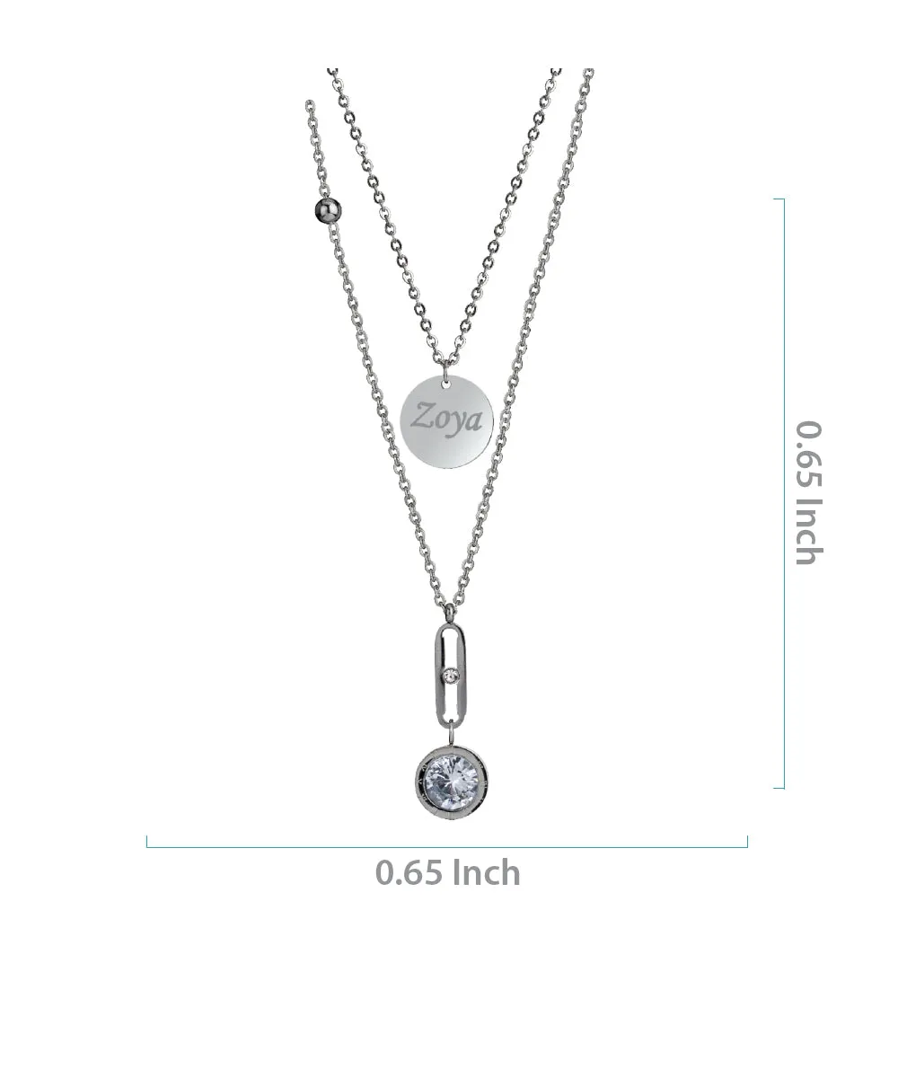 Name Engraved Ladies Pendant