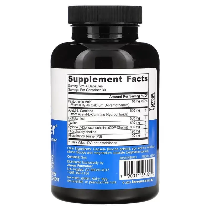 Neurooptimizer Jarrow Formulas to normalize brain function, 120 capsules
