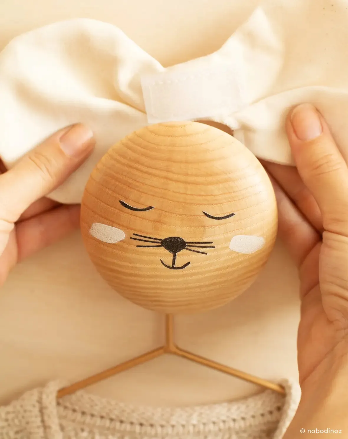 Nobodinoz Wooden Wall Hanger Mouse