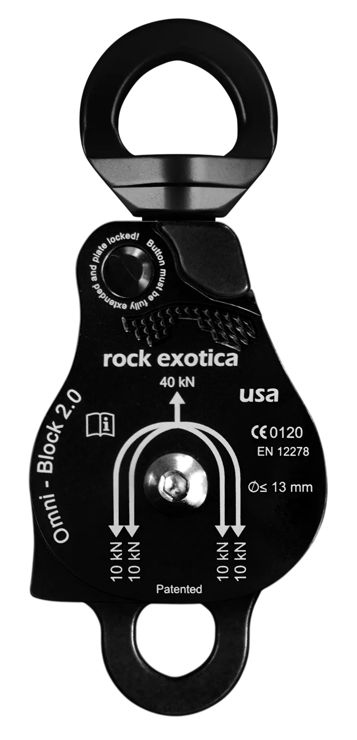 Omni-Block Swivel Pulley, Double - Rock Exotica