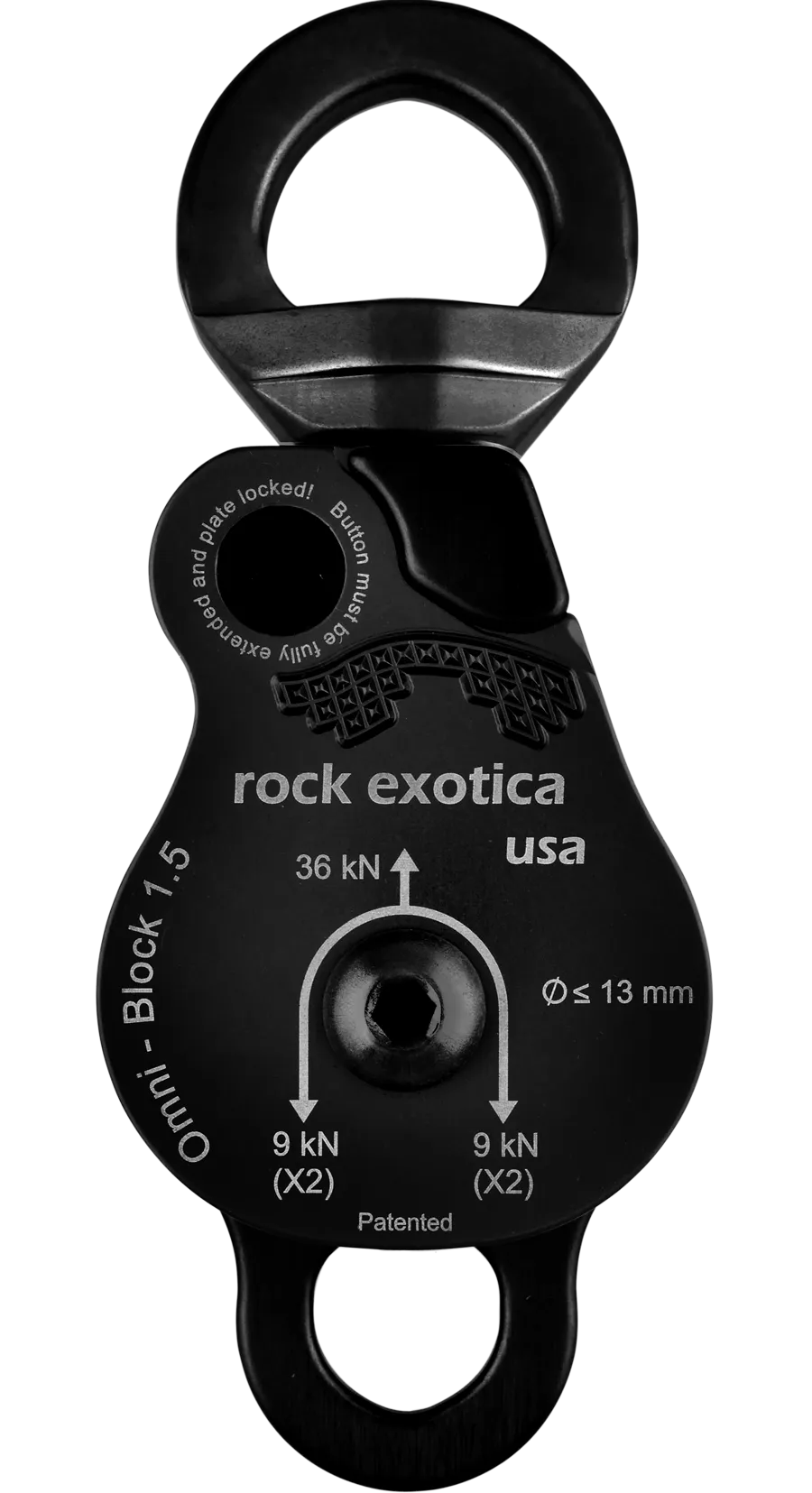 Omni-Block Swivel Pulley, Double - Rock Exotica